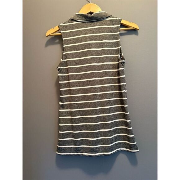 *3/$15 Nike Women's Sleeveless Striped Golf Gray Size S Dri-FIT - Picture 6 of 9